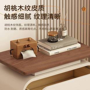 实木床头柜中古代奶室油风意极简CJJ小户型简约现2式 卧收 025新款