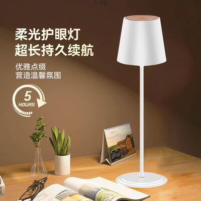 现代高脚台灯落地灯桌摆台头充电床轻奢小67150台夜灯伴睡喂奶书