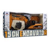 跨境新款 汇纳2推.儿4G合金电PMG动遥控工程挖掘机土车平板车车童