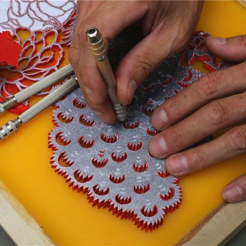 刻刀刀片手工刻纸白钢刀条锋利耐磨金属刀柄手感好配合蜡盘板使用