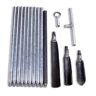 2021新品工程专用锰钢洛阳铲取土器挖坑洞考古勘探套装打洞穿管