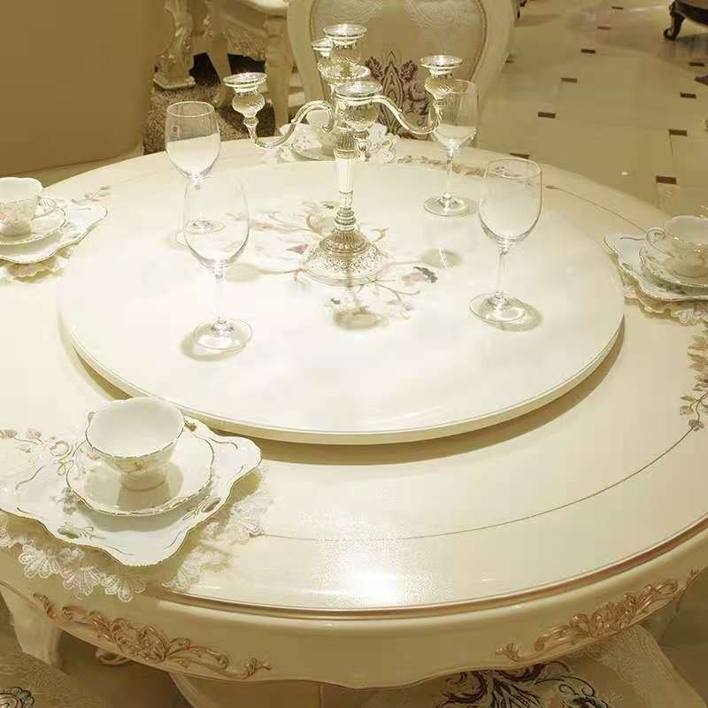 软玻璃pvc圆餐桌布防水防油免洗圆形桌面保护垫家用茶几台布