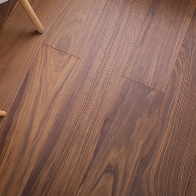 甄木匠 黑胡桃 纯三层大板实木复合木地板家用地暖E0原木地板