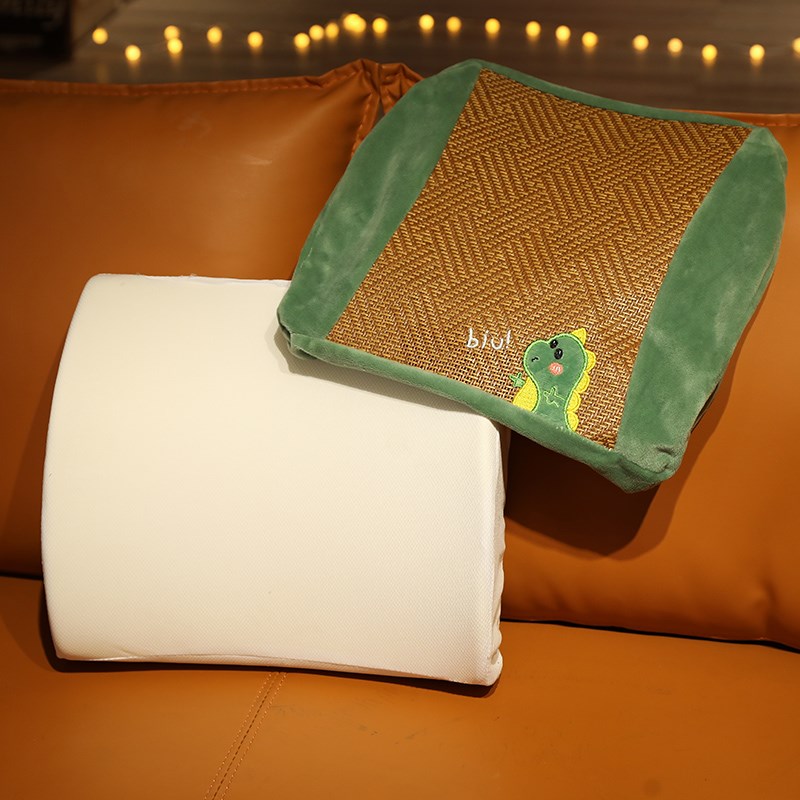 办公室座椅靠枕夏季凉席腰靠腰垫久坐靠垫腰枕靠背垫椅子护腰孕妇