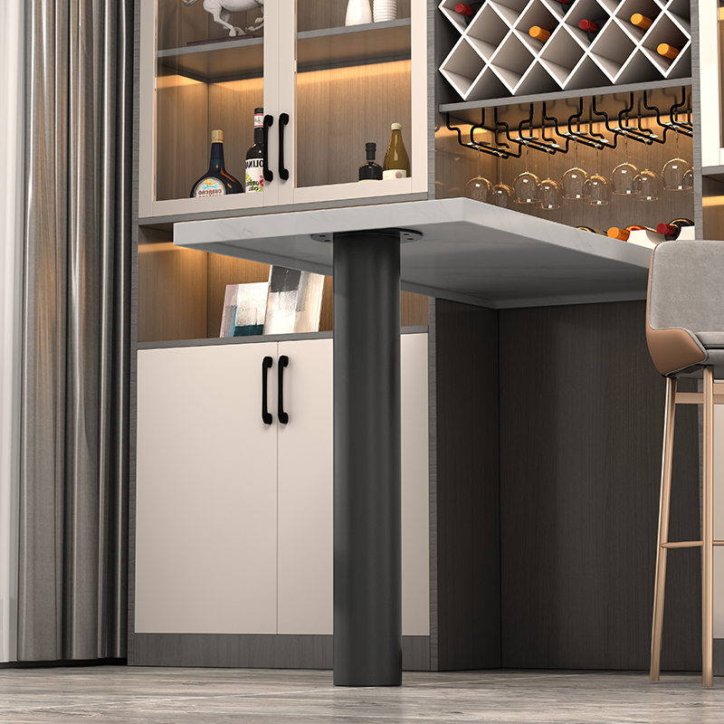 不锈钢吧台脚支撑柱桌子脚支撑腿不锈钢脚金属支撑脚桌腿桌脚支架