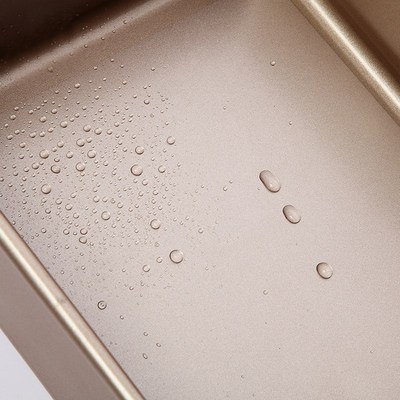 烘焙模具 高品质 加厚型 金色正方形8寸活动蛋糕模 戚风蛋糕模具