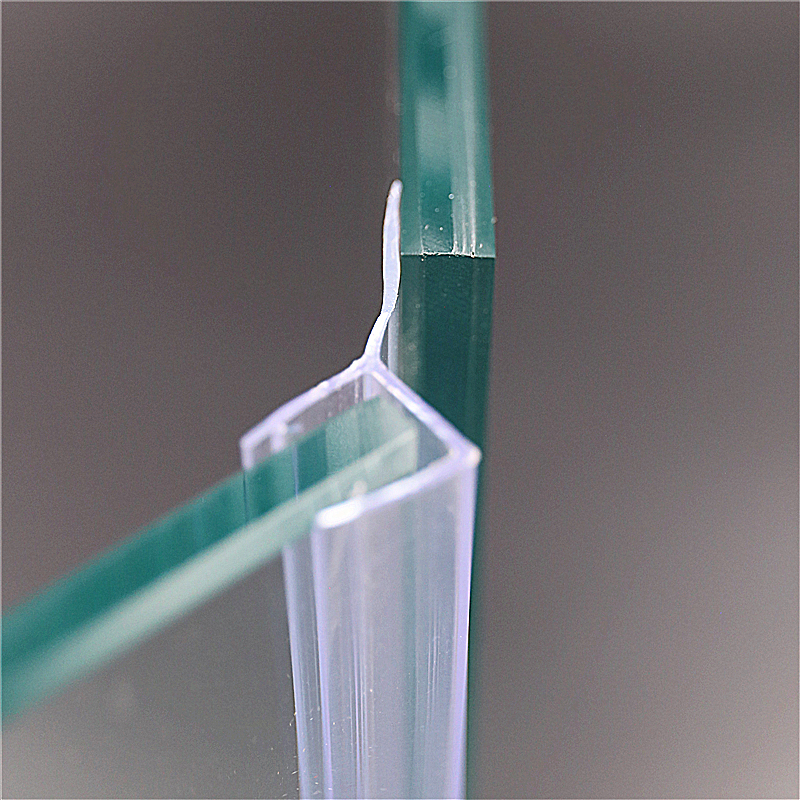 1度淋浴房玻璃门挡水条 10mm厚度用 转轴侧防水条 密封条 阻水