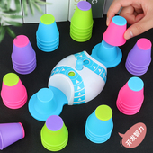 双人对战竞技速叠杯儿童飞叠杯玩具幼儿园小学生套杯益智桌面游戏