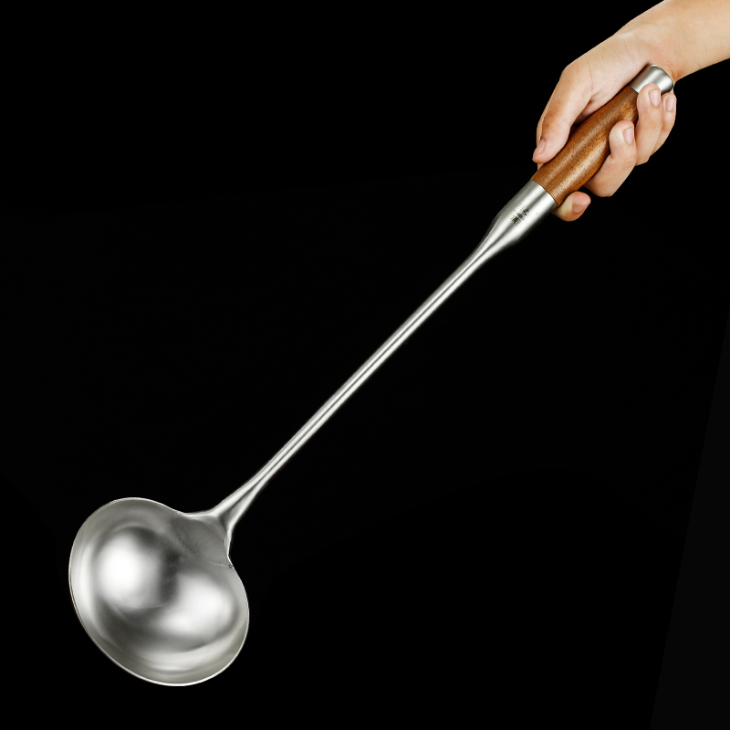 30不锈钢花梨木炒菜铲商用炒菜锅铲锅勺铁铲大炒勺马勺饭店勺子