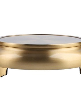 优选苏工三足底座花瓶聚s宝盆香薰炉家居办公室内桌面摆件茶杯托,