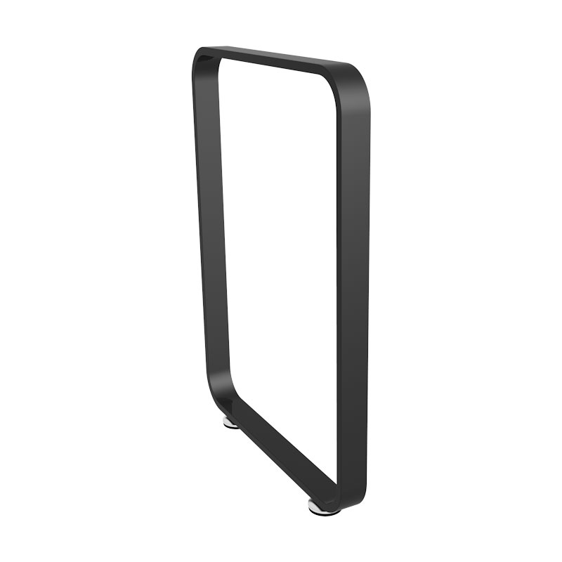 单边圆弧形办公桌架吧台脚桌腿橱柜支撑脚书桌餐台脚铁艺支架