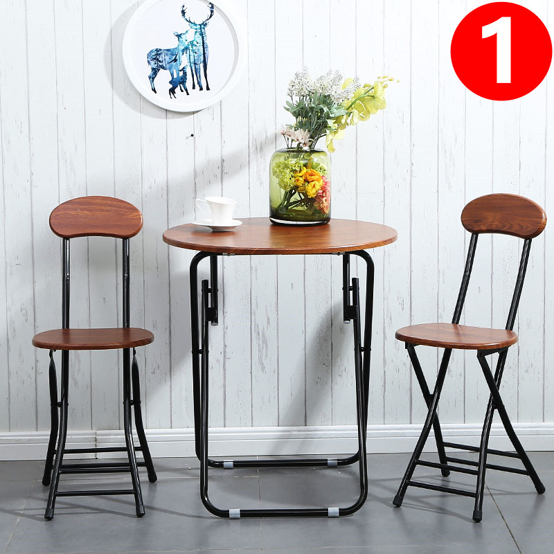 简易折叠桌椅便携餐桌摆摊桌家用吃饭桌子现代小圆桌阳台洽谈