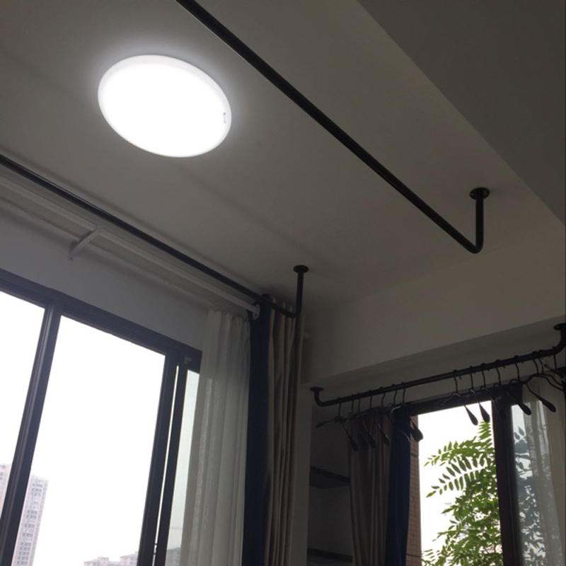 晾衣杆加厚单杆式壁挂晒衣杆卧室内顶装家用凉衣杆固定挂衣杆