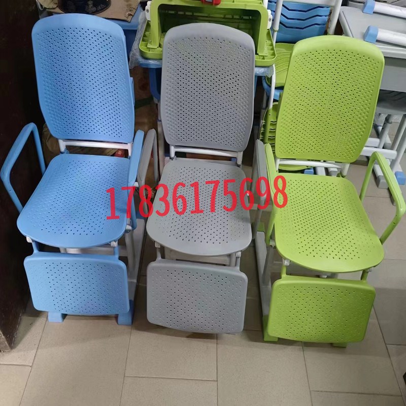 手摇升降中小学生午休课桌椅学校可折叠午睡椅可平躺儿童学习桌椅