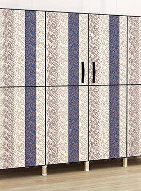 衣柜现代简约衣柜结实耐用简易布衣柜家用卧室经济型出租房用柜子