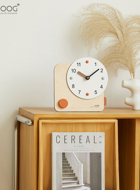 EMITDOOG办公桌面装饰摆件创意时钟家居客厅玄关电视柜高档装饰品