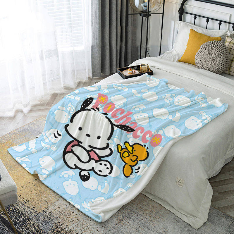 来图定制帕恰狗可爱卡通法兰绒毛毯办公室幼儿园午睡毯子儿童盖毯 - 天河鞋履馆出品