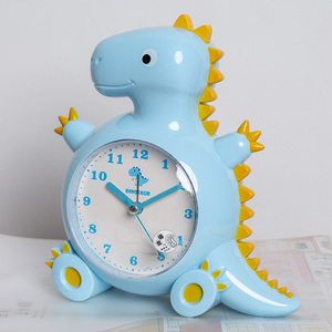 创意静音卡通可爱会唱歌说话闹钟儿童学生用床头卧室夜灯语音闹铃