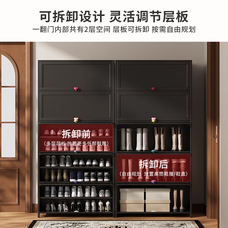鞋柜家用门口大容量多层超大室内好看20新款放在家外门口的鞋架