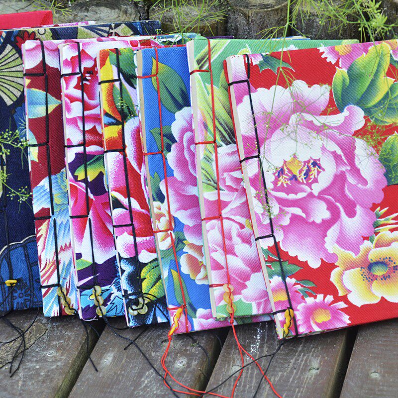 丹凤:馈赠佳品/礼品 中式古典 手工绑绳 笔记本/记事本--各色