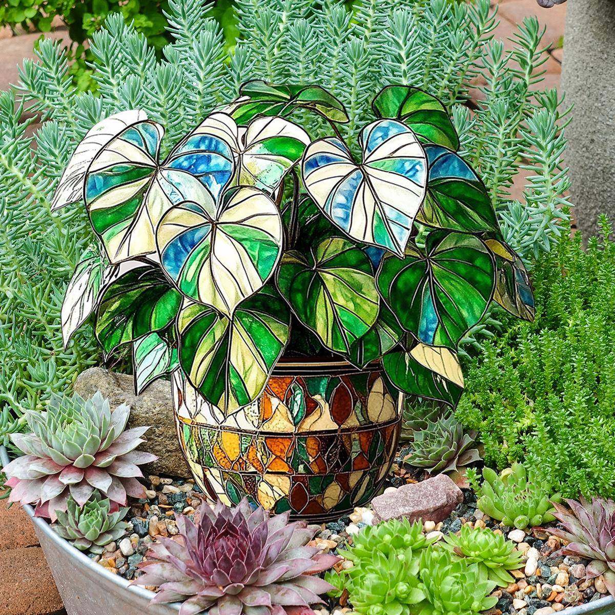 DC11027创意彩绘绿植盆栽塑料PVC庭院花园装饰插牌地插装饰道具,电子元器件市场,其它元器件,淘宝优惠券,粉丝福利购,淘宝优惠卷