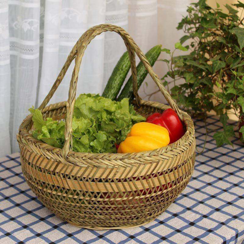 挂篮手工竹篮子竹编织手提菜篮竹篮子鸡蛋篮水果收纳竹筐竹编竹器,电子元器件市场,其它元器件,淘宝优惠券,粉丝福利购,淘宝优惠卷