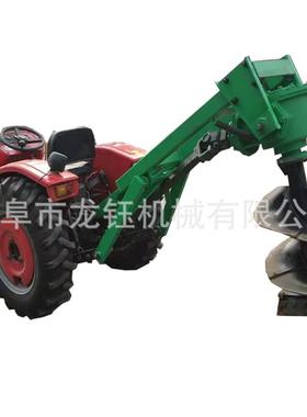 600035新型拖机植树钻拉园孔机林拖绿化栽树机新款拉机植树挖坑机