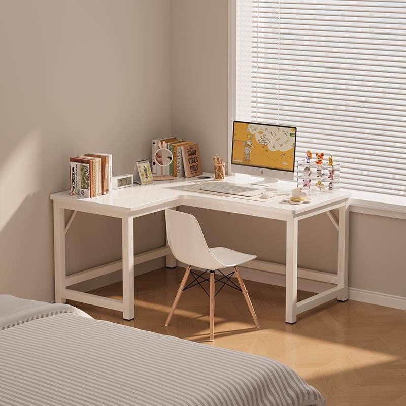 AL6转角电洞角脑桌家用学习桌子l型现代奶油风洞板拐书20231217桌,住宅家具,电脑桌,淘宝优惠券,粉丝福利购,淘宝优惠卷
