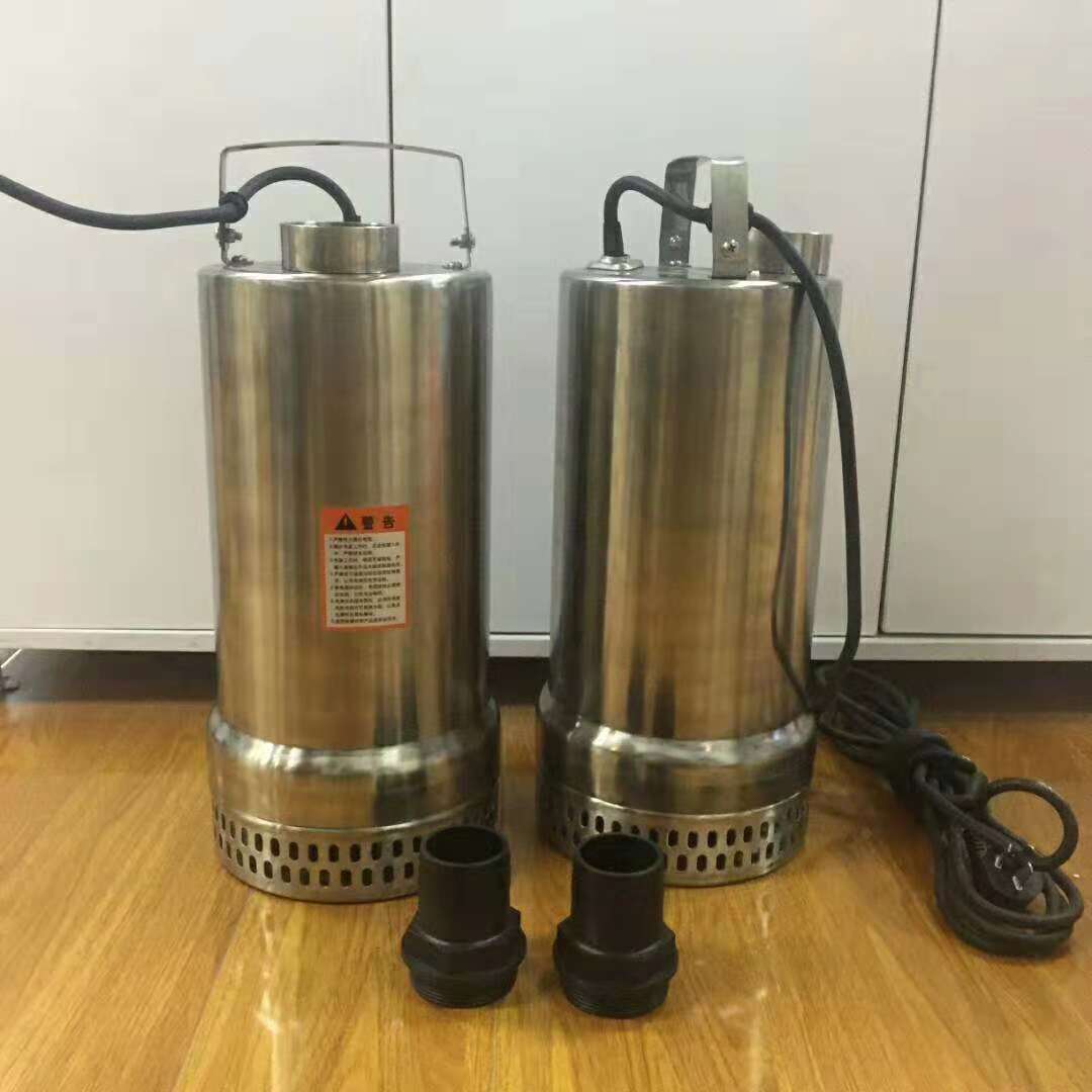 QDNF小型不锈钢潜水电泵 内装式耐腐耐酸碱低液位清水潜水泵
