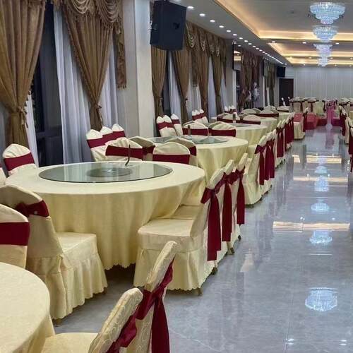 饭店包厢大圆桌0人酒店折叠餐25桌椅10宴会.8米1.米1591酒席餐厅