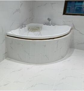 精鹰扇嵌入式浴缸JY-976形家用亚克缸澡力浴酒店民宿三角形按摩池