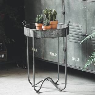 花开了圆盘铁艺花架圆弧脚复古创意客厅种绿萝吊兰室内花盆置物架