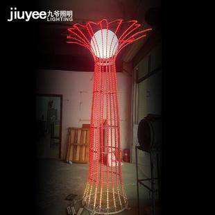 l诞ed中造型灯光秀空花园户jiuyee-z外景观日亮化节灯圣美陈装饰
