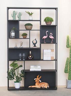 美式复古落地置业NSP架工风约客厅简书架收物纳储物柜展示架陈列