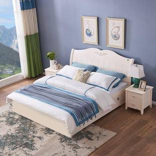 A6LBS158掌上明珠1.8米主卧5人床1.m韩式田单人床床双垫家园具高