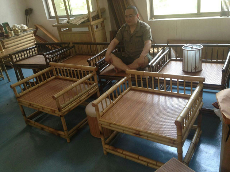 拜慕博 原竹餐椅竹椅农家乐户外庄园用椅竹餐椅 椅盟盟
