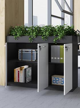 办组公室隔断柜合YYBG-HCG槽柜矮柜储文件资料柜桌边侧物柜花放花