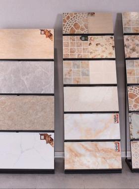 瓷0砖展示架00铝板陶瓷展架3地砖石材墙砖货架60样NHY品架子扣陈