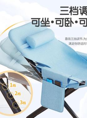 躺椅阳台家休休用闲午椅用折INT叠椅可躺懒人椅子户外露营超轻便