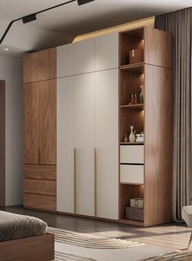 衣柜家NQZ用卧小室间现代简约济型户型平开门成品组装衣帽拼色衣