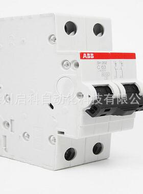 ABB断路器2P空气开关SH202-C50货号CRN1微103995脱0扣特性C型空开
