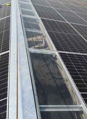 35铝合金边框+5厘钢ISD光化玻璃采光能板拼接太阳光伏组件阳房