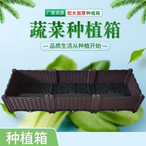 阳台蔬菜种植箱楼顶种花种植箱加厚长方形种花种菜专用箱育苗箱