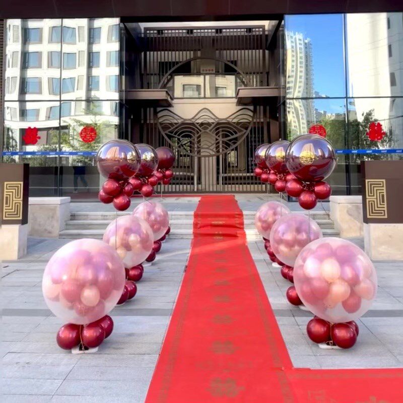 婚礼开业派对求婚酒吧KTV布置36寸加厚地爆天爆球90CM开工仪式