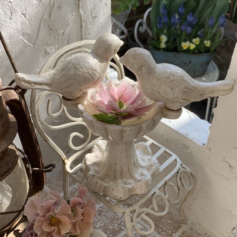 复古做旧小鸟铸铁烛台摆件小型喂鸟器花园庭院摆件装饰杂货花仙堂,家居饰品,烛台,淘宝优惠券,粉丝福利购,淘宝优惠卷