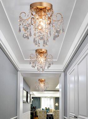 欧式吸顶灯现代大气灯水晶BK2010高档吧入户酒板门厅阳台天花卧室