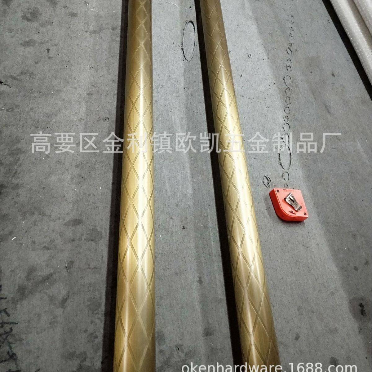 酒店式大中XFJ门拉手不锈钢门玫瑰金实木双色木纹拉手把手
