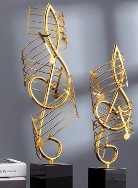 欧式音符乐器件LTI客厅艺电视柜酒柜静吧装装饰金属术饰家摆居工