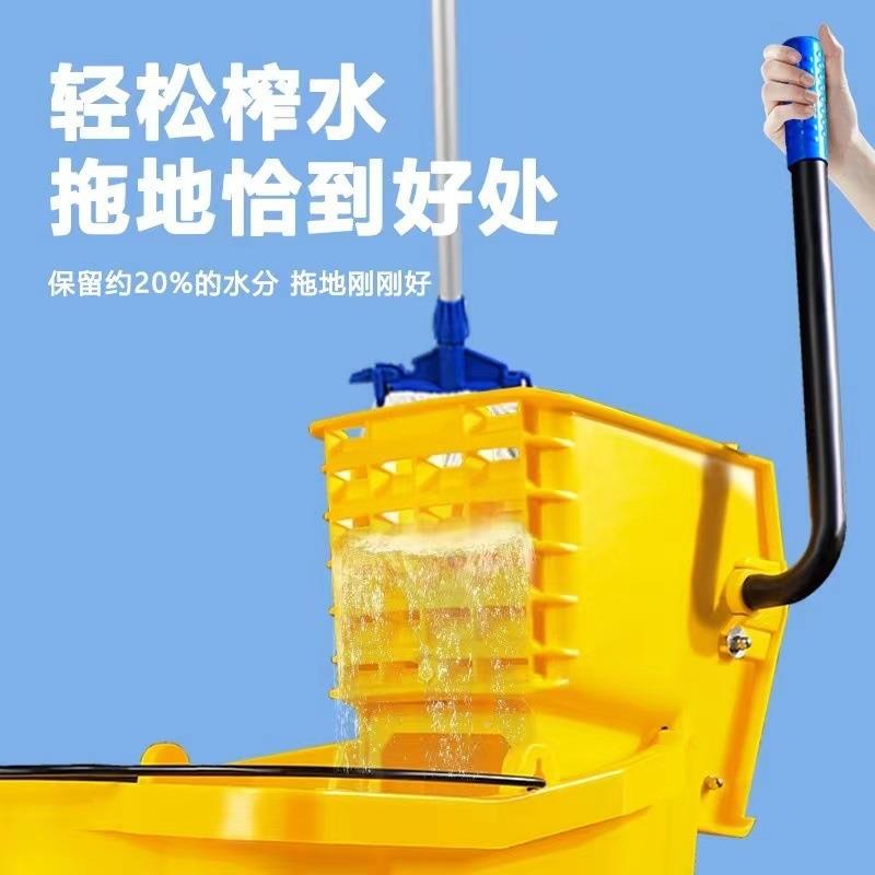 水拖把桶挤水桶商用拖地酒店拖布压水家607器饭店榨车用