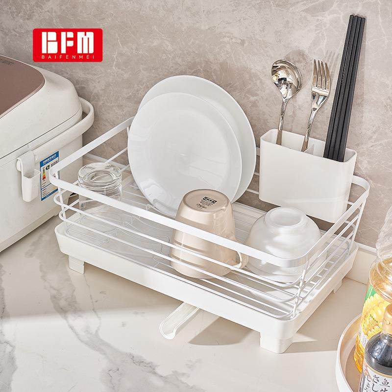 BFM199家用铁碗艺沥水碗盘架厨房碟收EBB纳筷子餐具收6纳架置架物